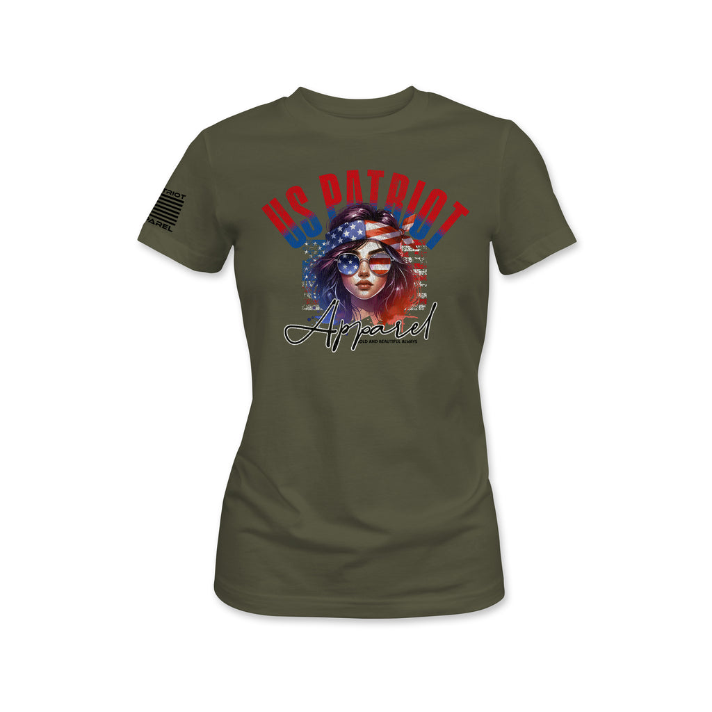US Patriot Apparel Women's Flag Tee