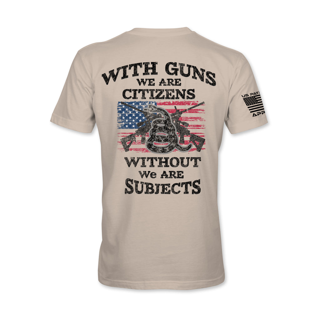With Guns We Are Citizens Patriotic Tee