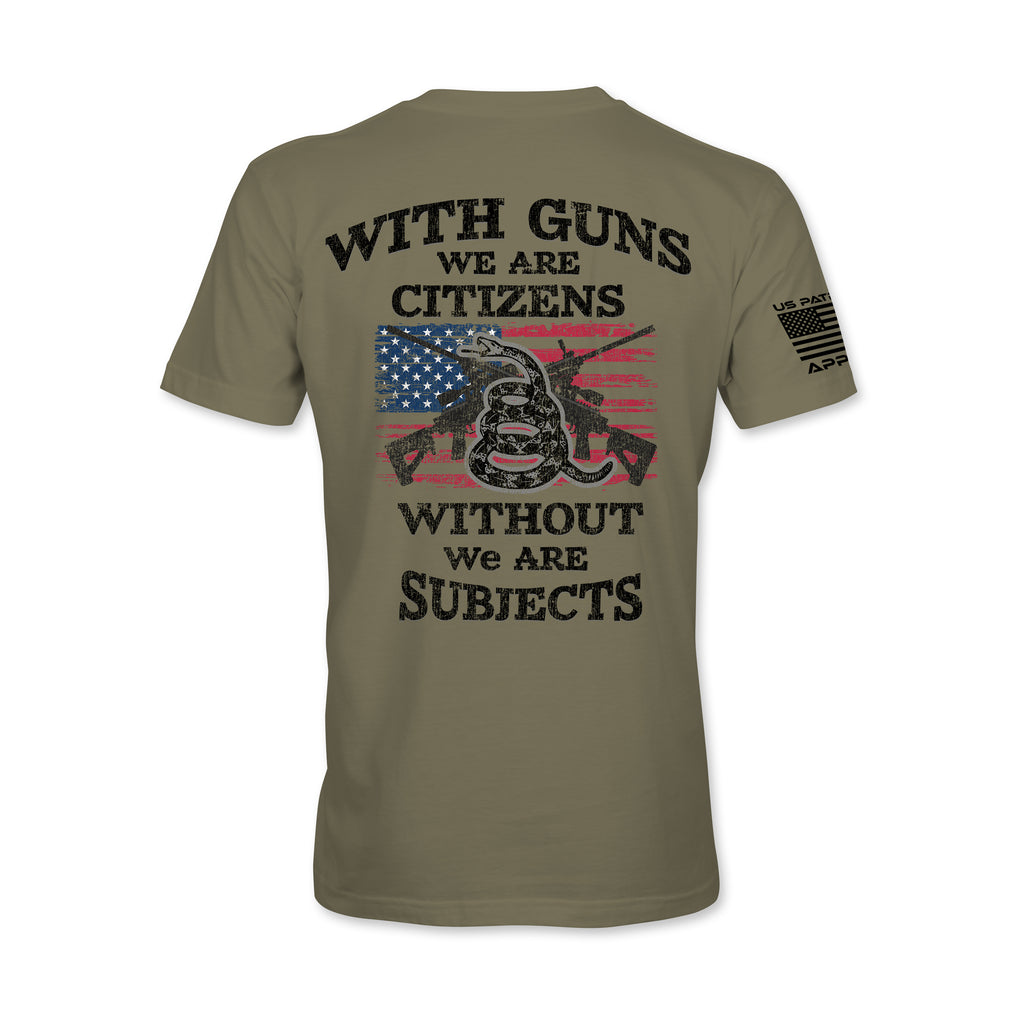 With Guns We Are Citizens Patriotic Tee