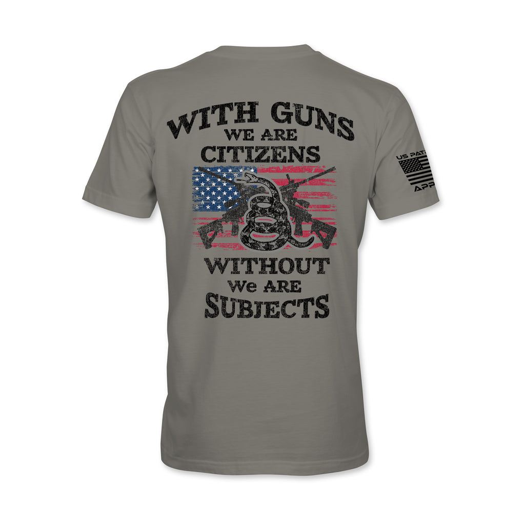 With Guns We Are Citizens Patriotic Tee