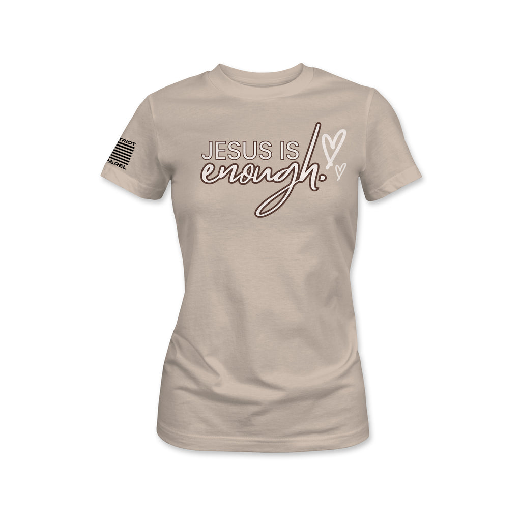 Jesus Is Enough Women's Tee - Aqua Blue