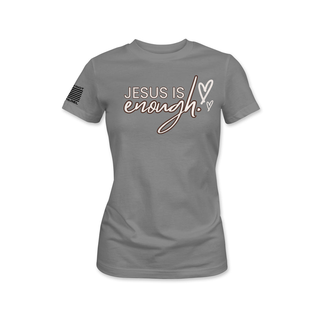 Jesus Is Enough Women's Tee - Aqua Blue