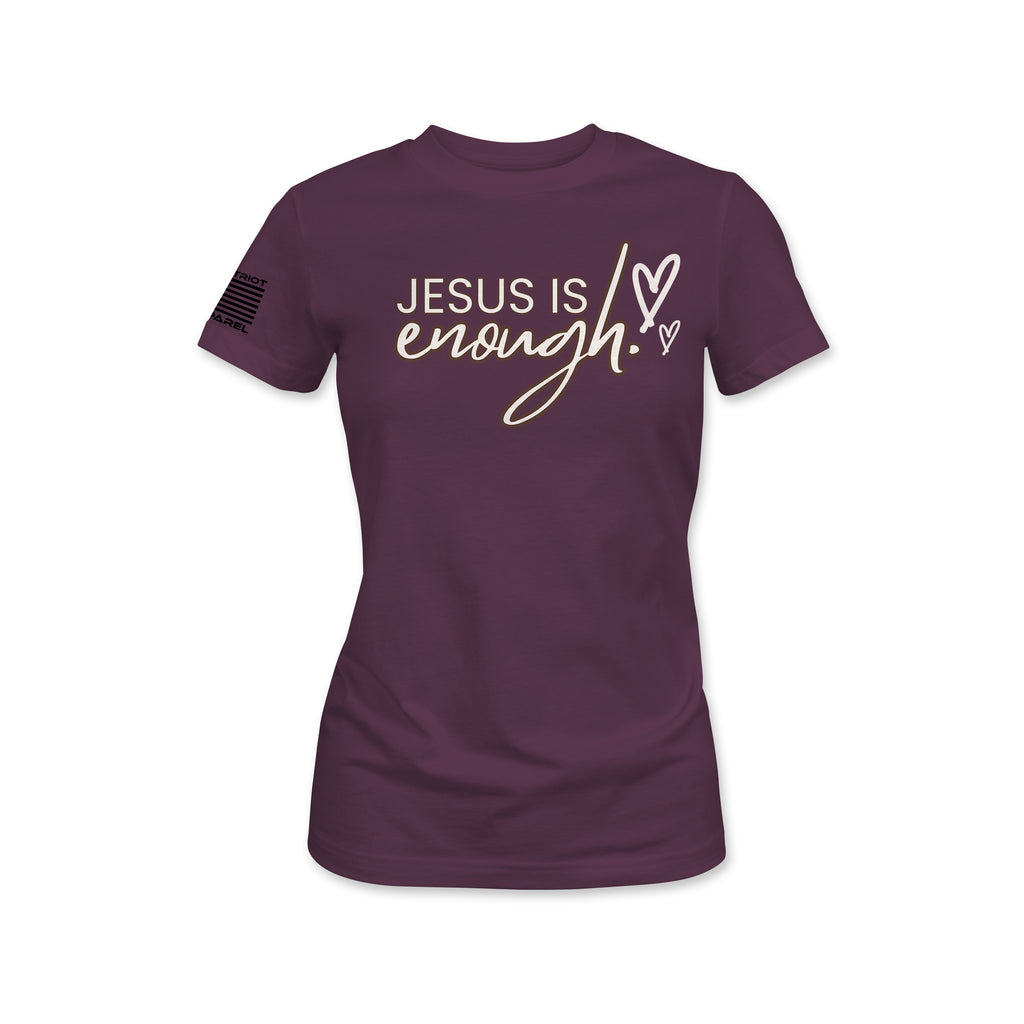 Jesus Is Enough Women's Tee - Aqua Blue