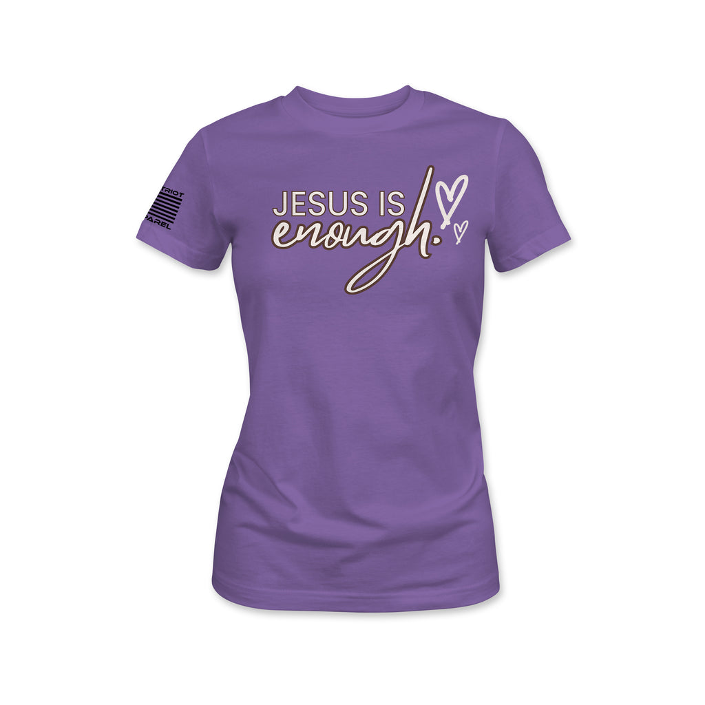 Jesus Is Enough Women's Tee - Aqua Blue