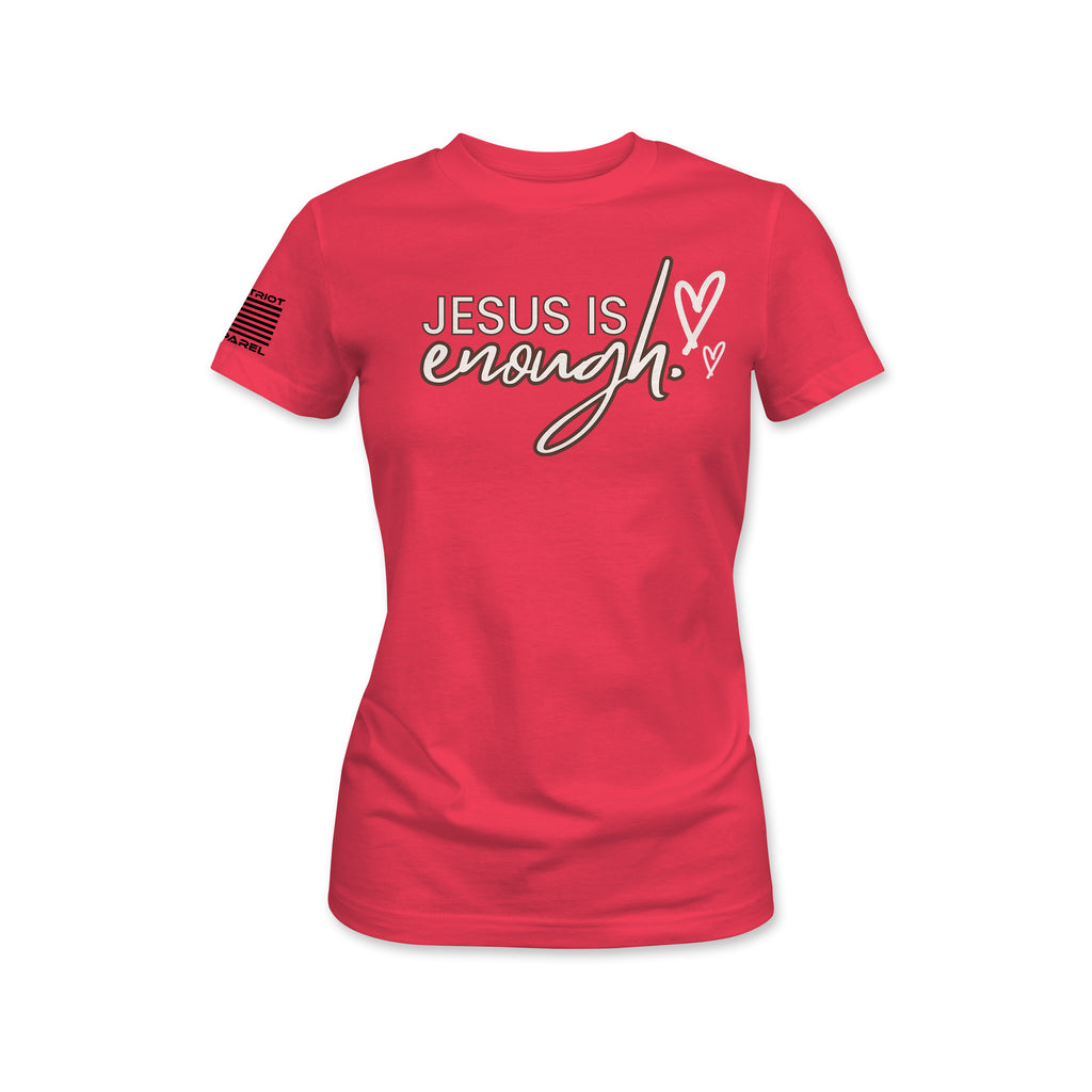 Jesus Is Enough Women's Tee - Aqua Blue