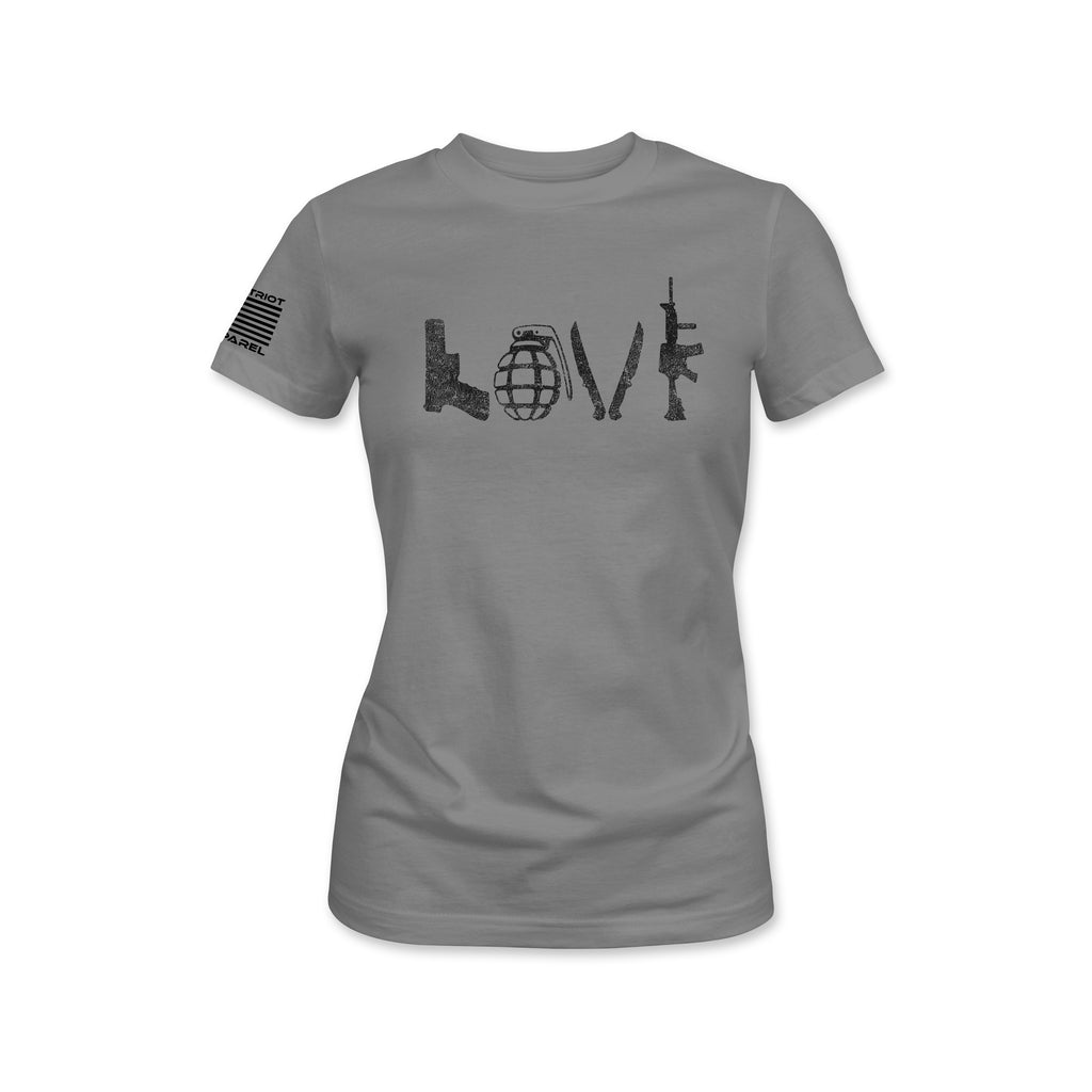 Women's LOVE Tactical Teal T-Shirt