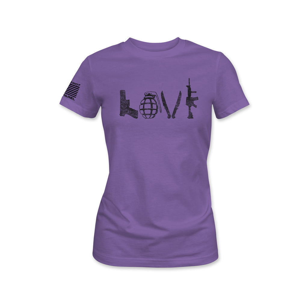 Women's LOVE Tactical Teal T-Shirt