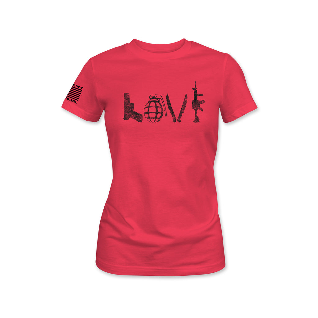 Women's LOVE Tactical Teal T-Shirt