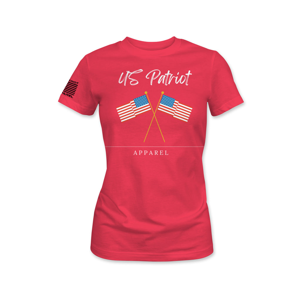 US Patriot Dual Flag Women's T-Shirt