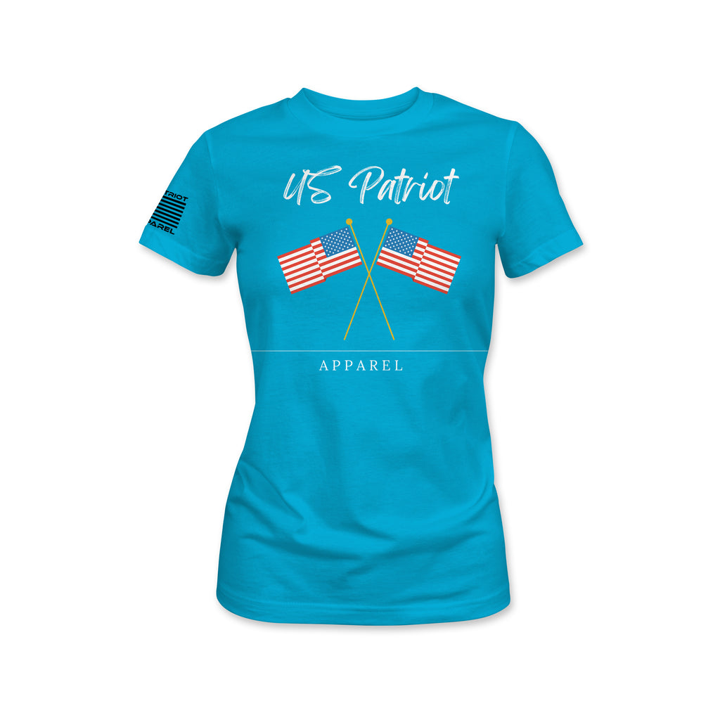 US Patriot Dual Flag Women's T-Shirt